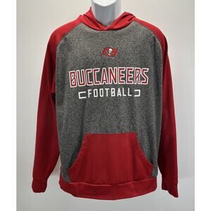 Tampa Bay Buccaneers Hoodie Sweatshirt Fanatics Long Sleeve Red Men Large